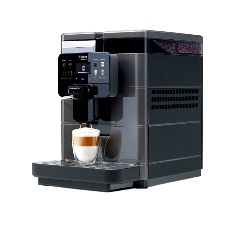 Máquina de café expresso preta Saeco Royal